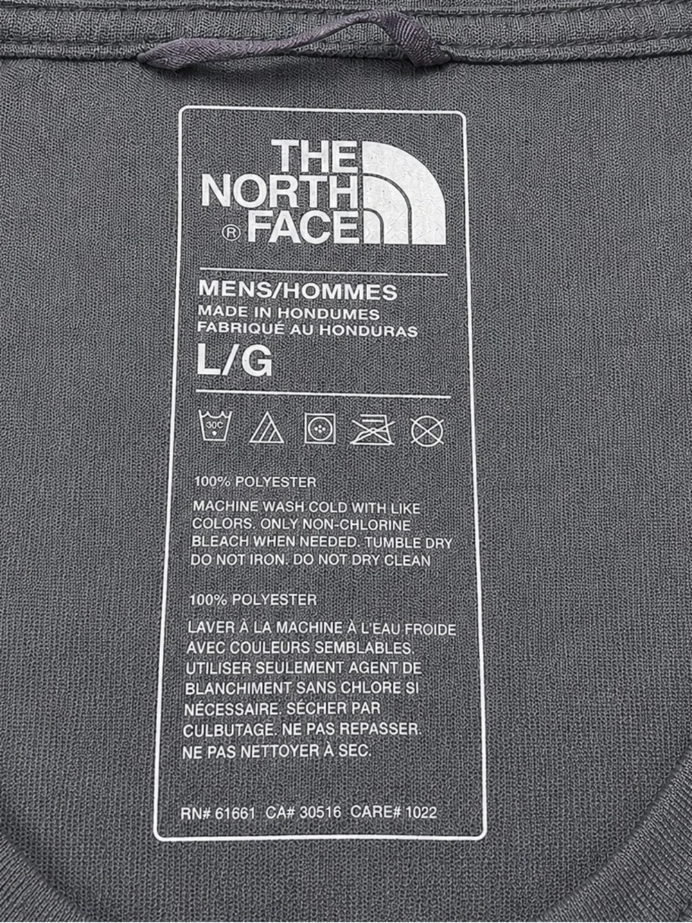 The North Face Men's Gunmetal Gray Performance Crewneck Short Sleeve Shirt
